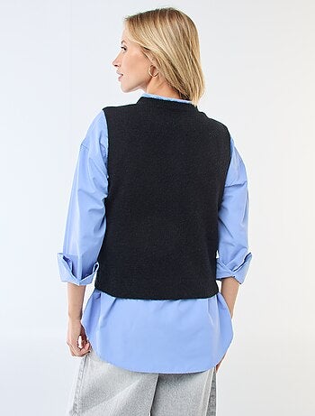 Chaleco sin mangas liso