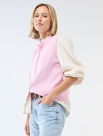 Chaleco sin mangas liso