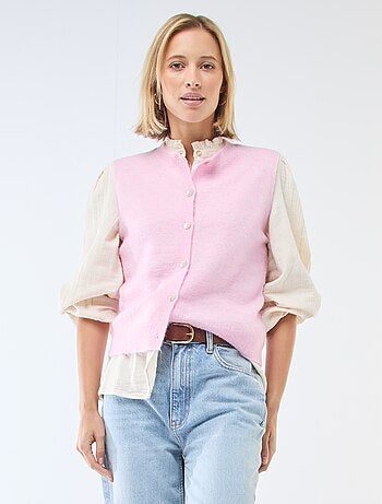 Chaleco sin mangas liso