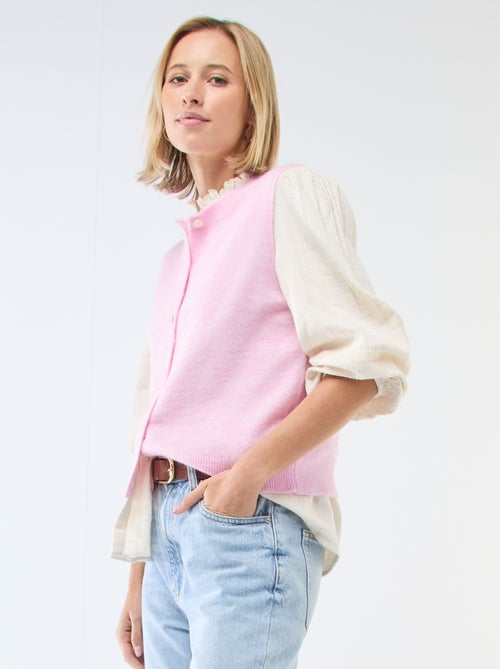 Chaleco sin mangas liso - Kiabi