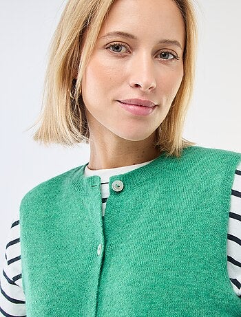 Chaleco sin mangas liso