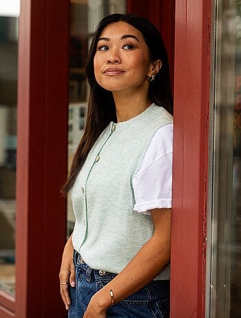 Chaleco sin mangas liso