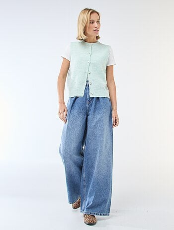 Chaleco sin mangas liso