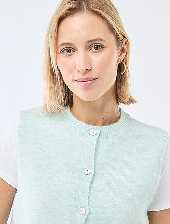 Chaleco sin mangas liso