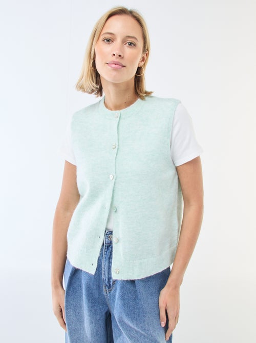 Chaleco sin mangas liso - Kiabi