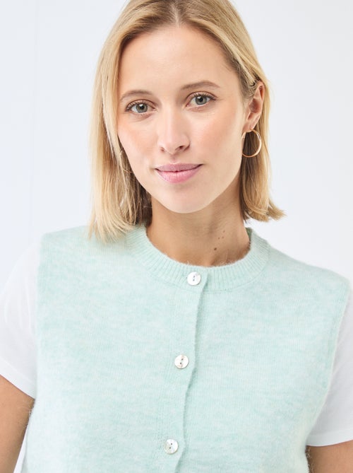 Chaleco sin mangas liso - Kiabi