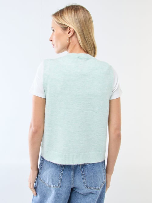 Chaleco sin mangas liso - Kiabi