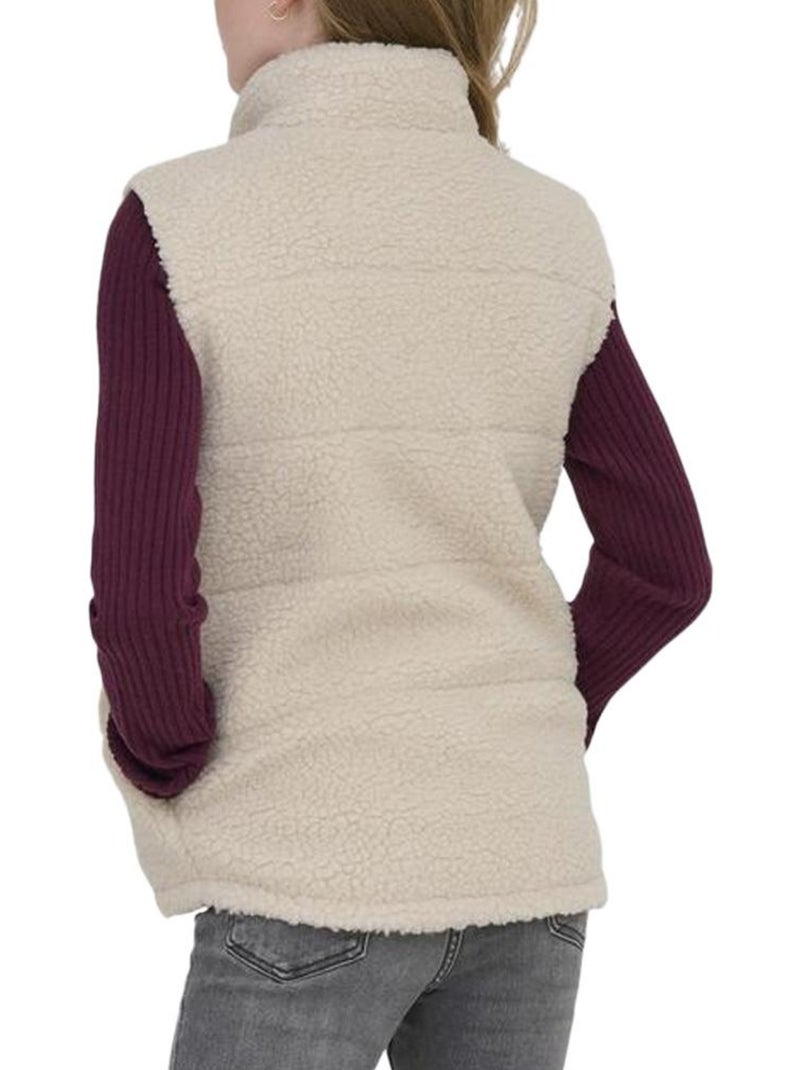 Chaleco Teddy para Niña - ONLY Kids Crudo - Kiabi