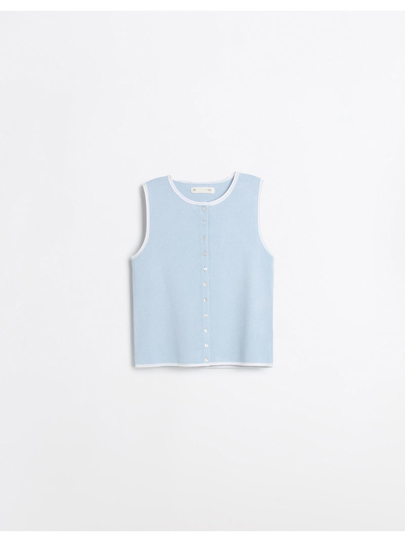 Chaleco tejido, mo fashion Azul - Kiabi