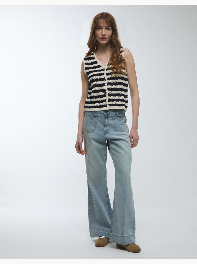 Chaleco tejido, MO Fashion Azul - Kiabi