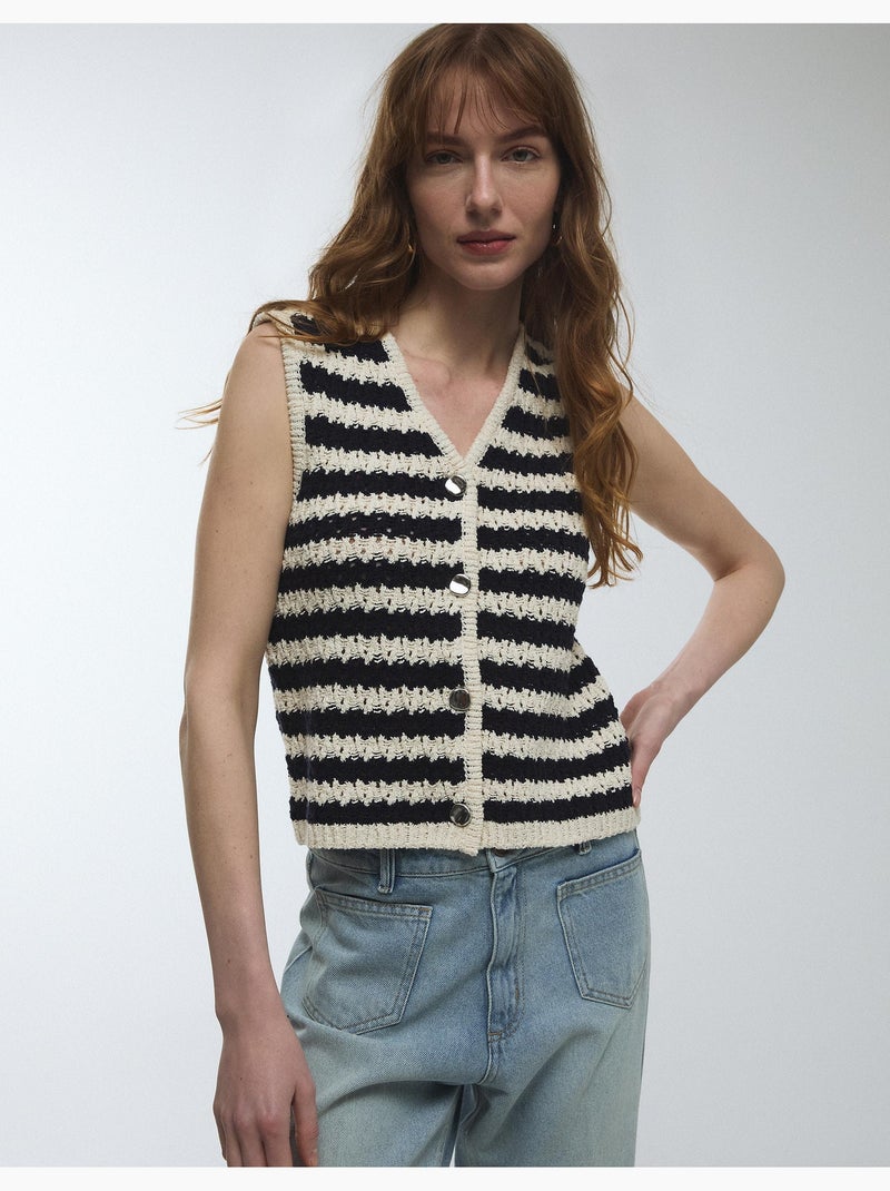 Chaleco tejido, MO Fashion Azul - Kiabi