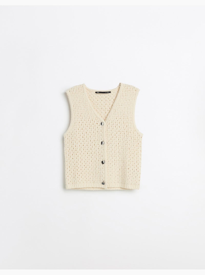 Chaleco tejido, MO Fashion Beige - Kiabi