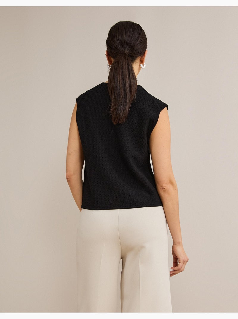 Chaleco tejido, mo fashion Negro - Kiabi