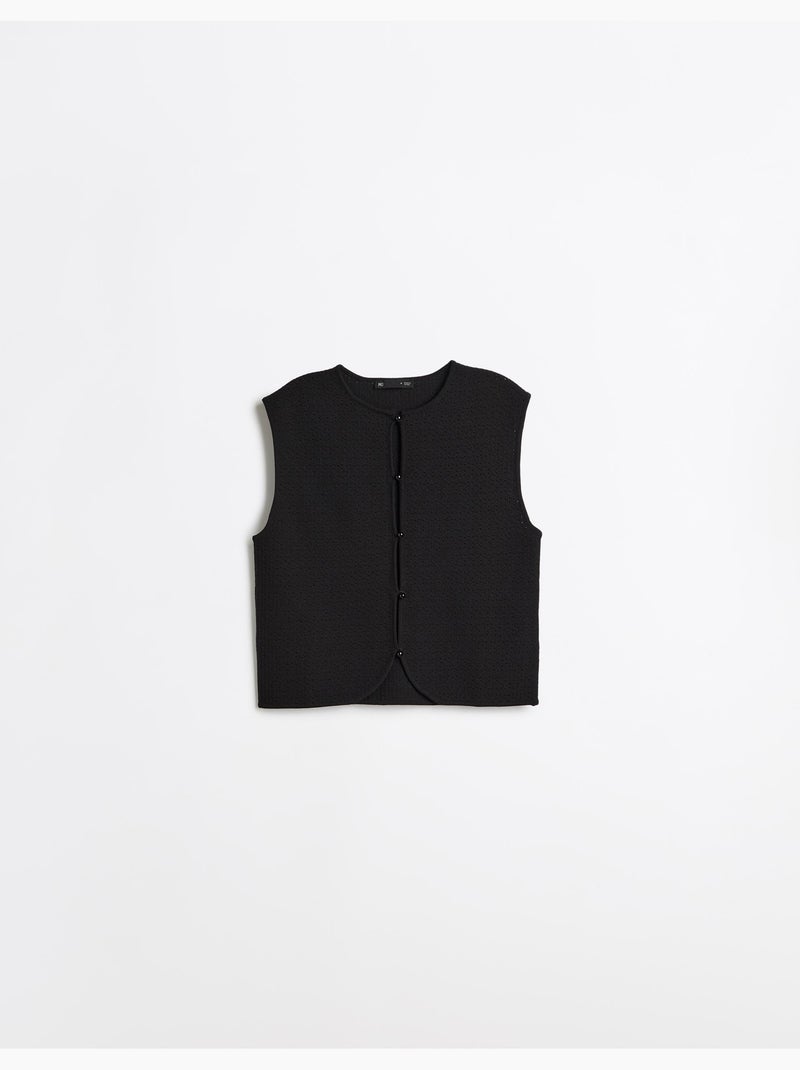 Chaleco tejido, mo fashion Negro - Kiabi