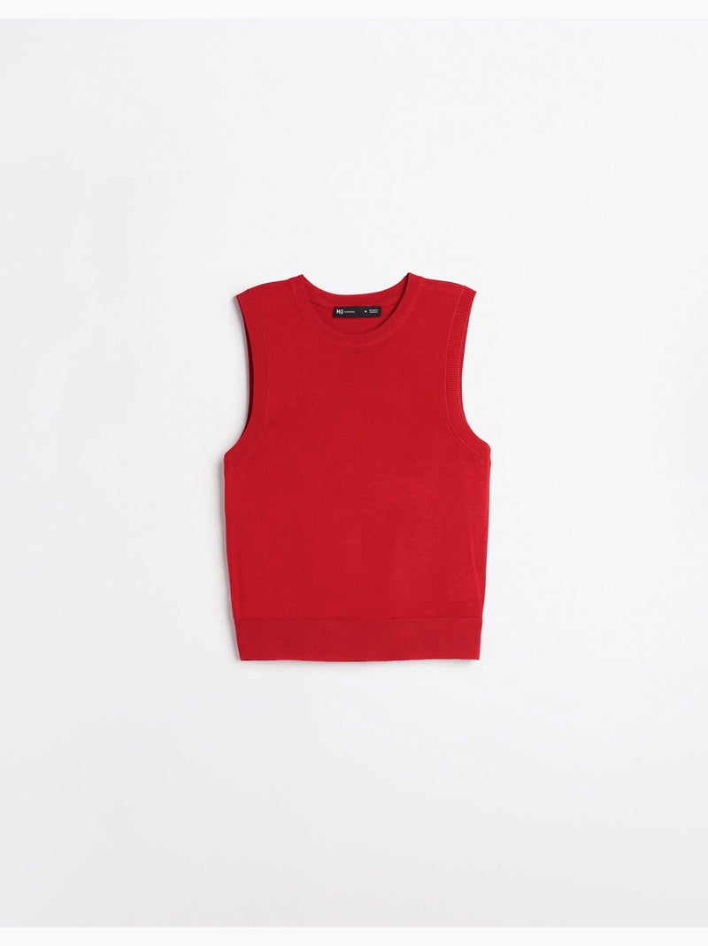 Chaleco tejido, MO Fashion Rojo - Kiabi