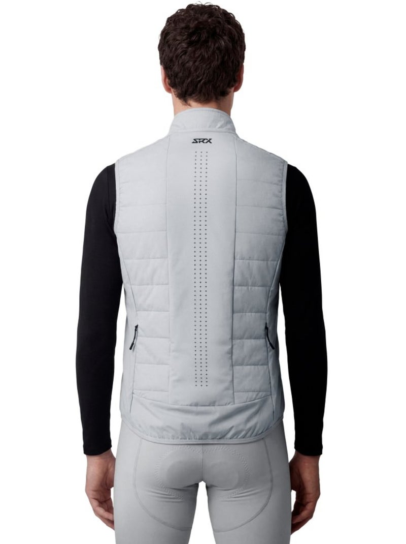 Chaleco térmico ciclismo hombre ciclismo hombre srx ultra warm gray Blanco Gris - Kiabi