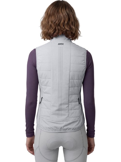 Chaleco térmico ciclismo mujer ciclismo mujer srx ultra warm-w gray - Kiabi