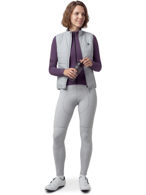 Chaleco térmico ciclismo mujer ciclismo mujer srx ultra warm-w gray - Kiabi