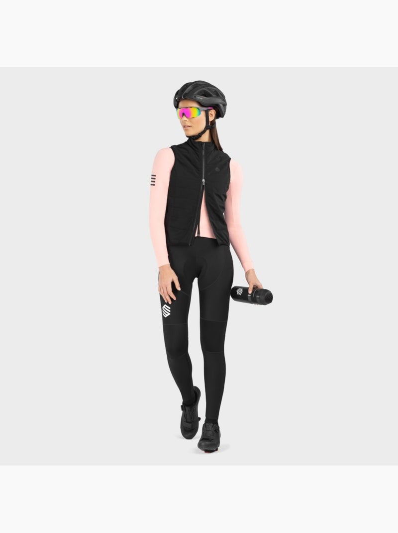 Chaleco térmico ciclismo mujer ciclismo mujer srx ultra warm-w Negro - Kiabi
