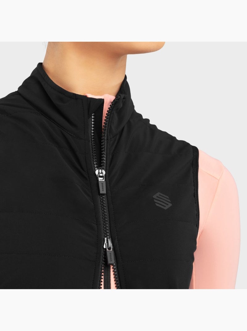 Chaleco térmico ciclismo mujer ciclismo mujer srx ultra warm-w Negro - Kiabi