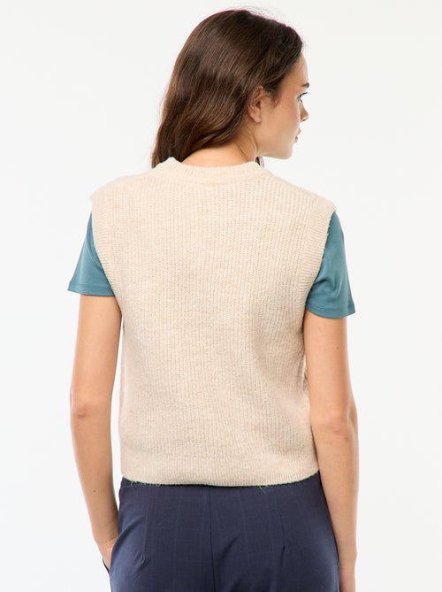 Chaleco trenzado - Kiabi