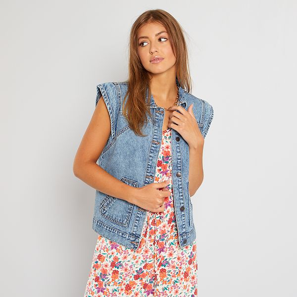 chaleco vaquero mujer