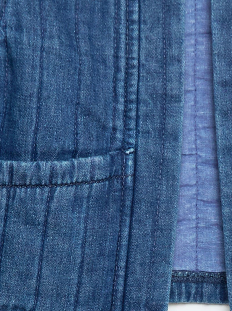Chaleco vaquero sin mangas Azul - Kiabi