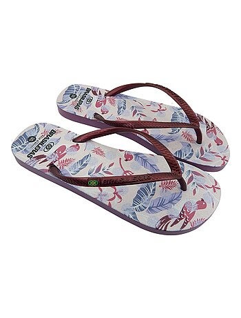 Chancla de playa de mujer Brasileras suela de goma