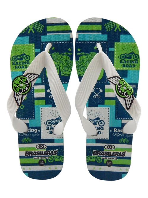 Chancla de playa de niños Brasileras suela de goma - Kiabi