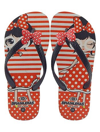 Chancla de playa de niños Brasileras suela de goma