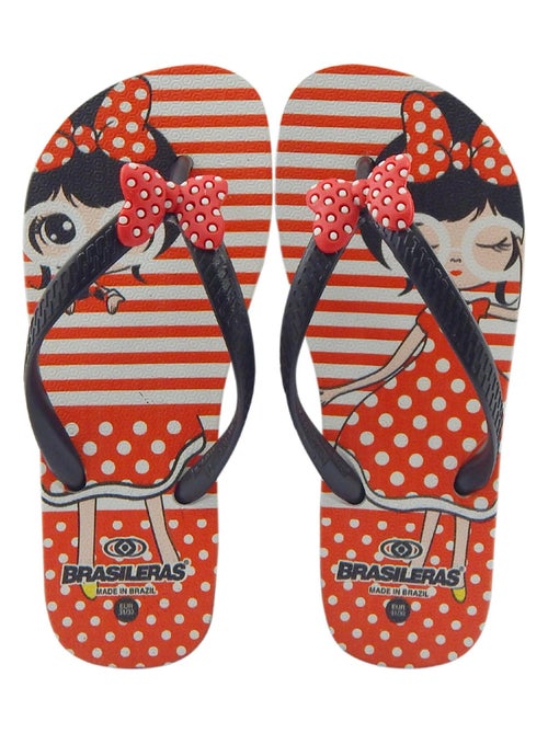 Chancla de playa de niños Brasileras suela de goma - Kiabi