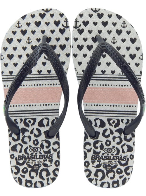 Chancla de playa de niños Brasileras suela de goma - Kiabi