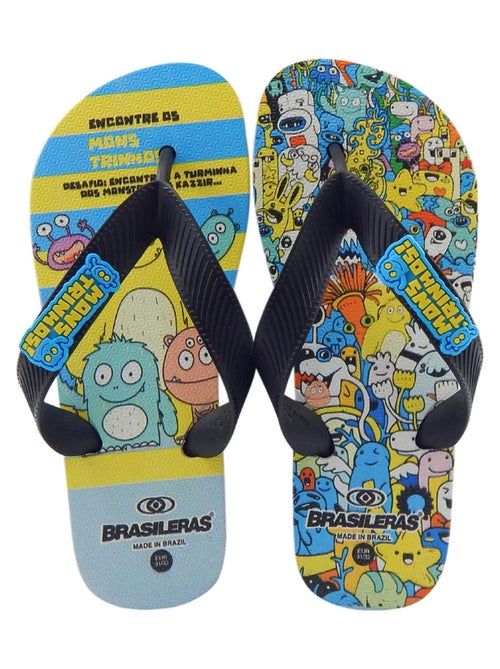 Chancla de playa de niños Brasileras suela de goma - Kiabi