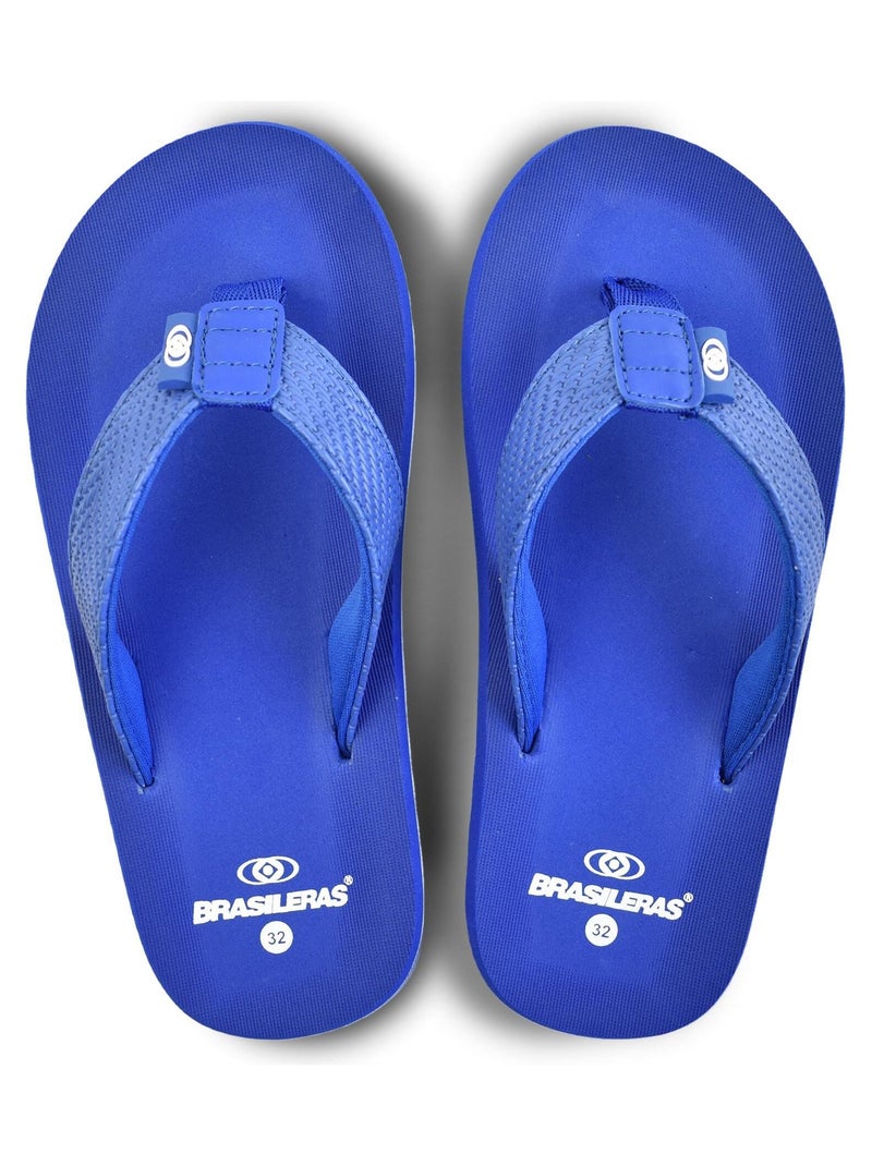 Chancla de playa unisex Brasileras suela de goma Azul real - Kiabi