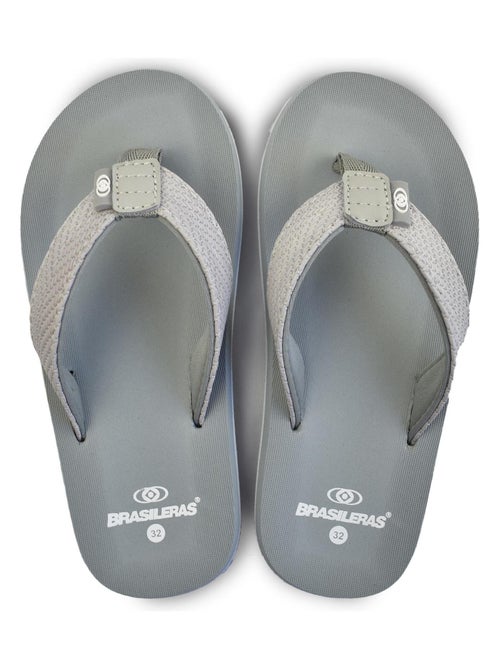 Chancla de playa unisex Brasileras suela de goma - Kiabi