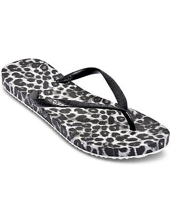 Chancla estampado leopardo caucho OZABI