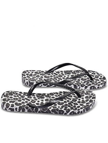 Chancla estampado leopardo caucho OZABI