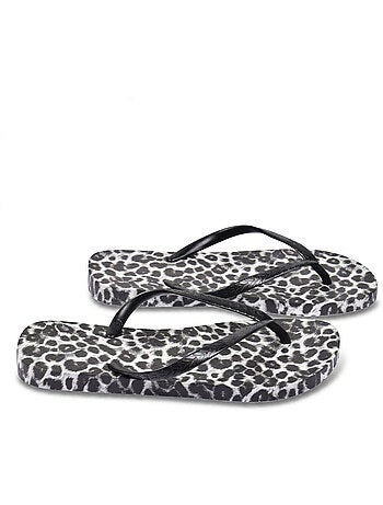 Chancla Estampado Leopardo Goma 2 Colores OZABI
