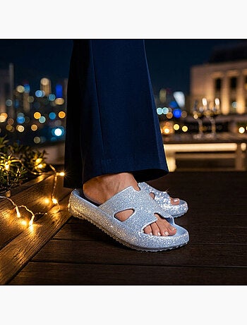Chancla Glitter H-Strap EVA 6 Colores OZABI