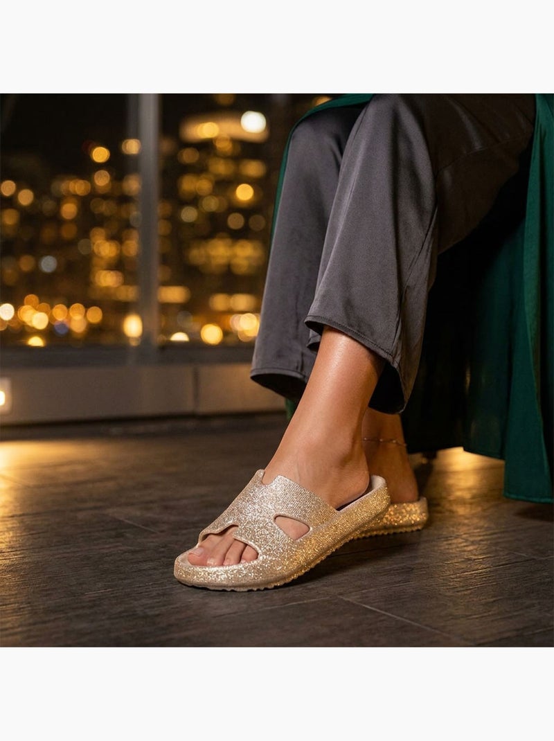 Chancla Glitter H-Strap EVA 6 Colores OZABI Beige - Kiabi