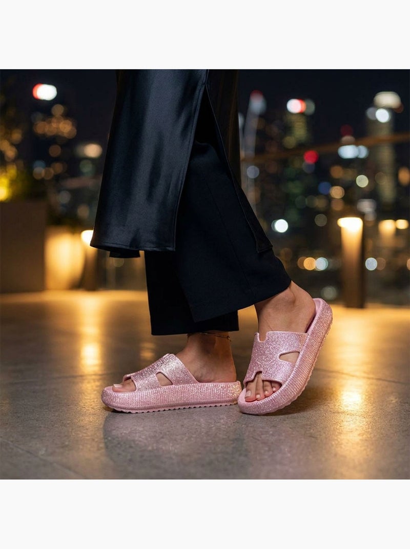 Chancla Glitter H-Strap EVA 6 Colores OZABI Rosa - Kiabi