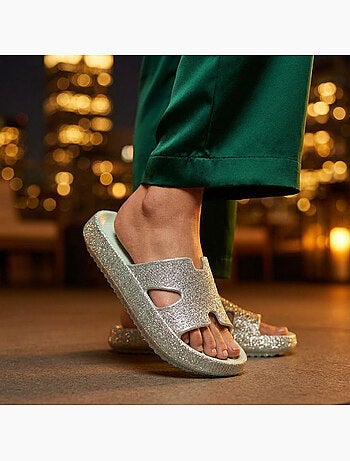 Chancla Glitter H-Strap EVA 6 Colores OZABI