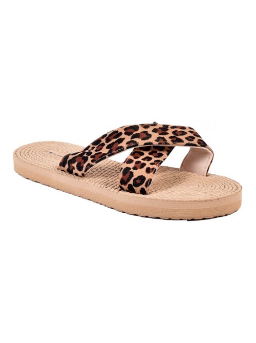 Chancla Mujer LEOPARDO - Kiabi
