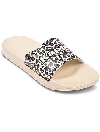 Chancla Mujer Piscina Brillo Leopardo KAPPA