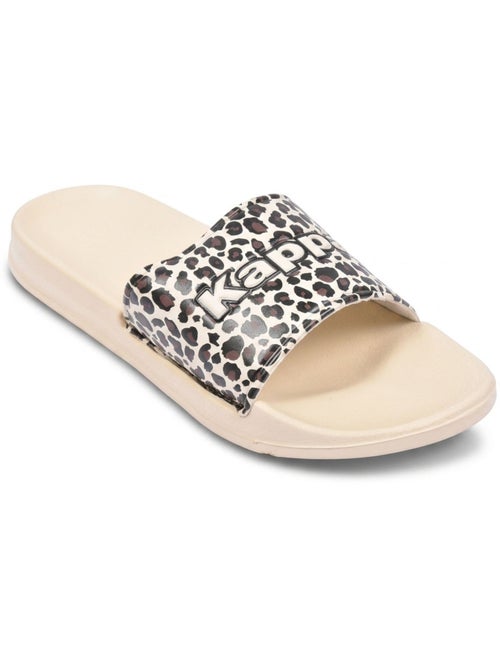 Chancla Mujer Piscina Brillo Leopardo KAPPA - Kiabi Chancla Mujer Piscina Brillo Leopardo KAPPA - Kiabi