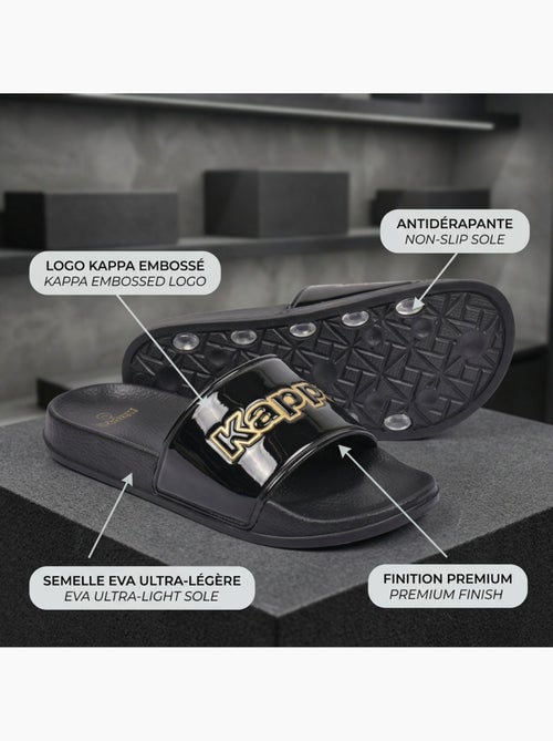 Chancla Mujer Piscina Brillo Leopardo KAPPA - Kiabi Chancla Mujer Piscina Brillo Leopardo KAPPA - Kiabi