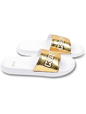 Chancla Mujer Piscina Brillo Leopardo KAPPA