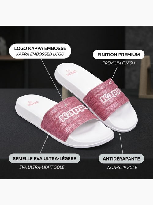 Chancla Mujer Piscina Brillo Leopardo KAPPA - Kiabi Chancla Mujer Piscina Brillo Leopardo KAPPA - Kiabi