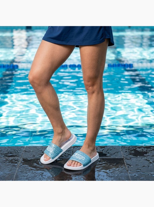 Chancla Mujer Piscina Glitter Brillante Leopardo KAPPA - Kiabi Chancla Mujer Piscina Glitter Brillante Leopardo KAPPA - Kiabi