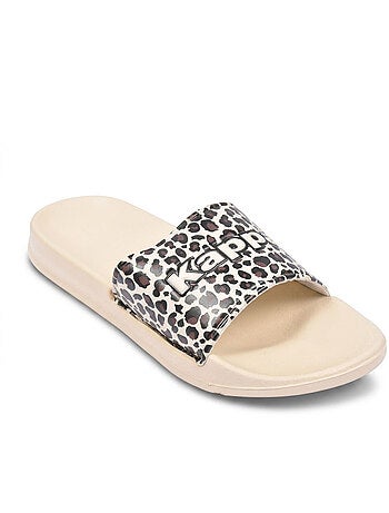 Chancla Mujer Piscina Glitter Brillante Leopardo KAPPA